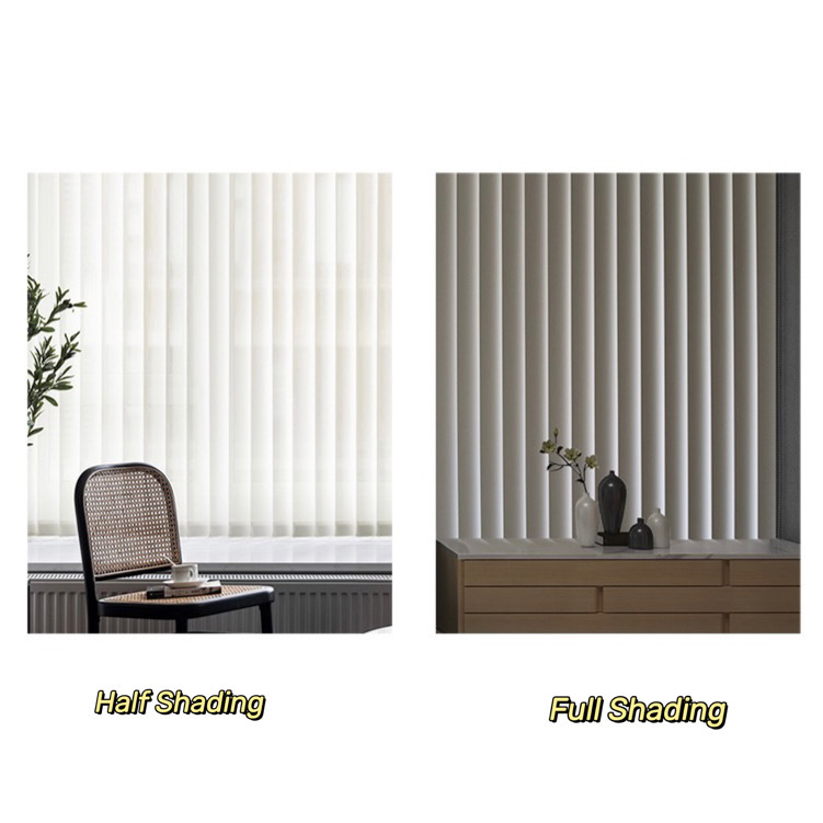 تأثير تظليل الستائر العمودية