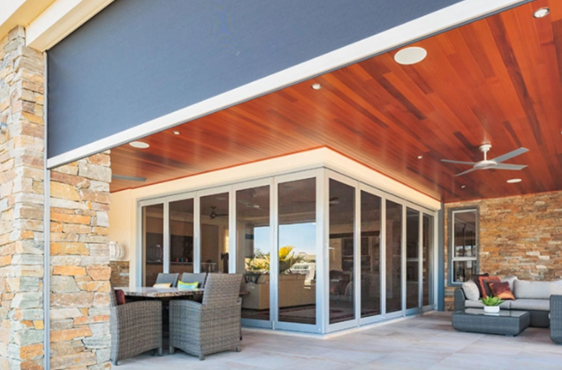 الستائر الدوارة في الهواء الطلق للشرفة