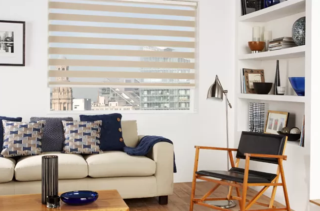 ستائر نهارية وليلية لغرفة المعيشة