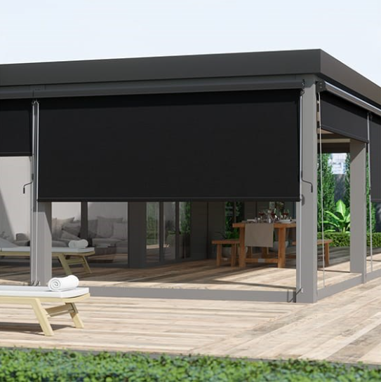 ظلال أسطوانة تعتيم 100 ٪ في الهواء الطلق